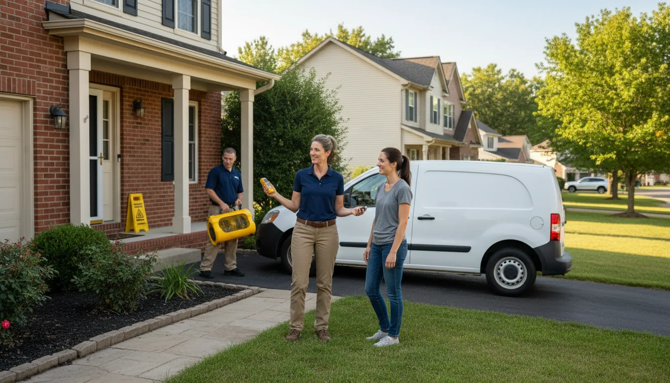 Water restoration image for Dehumidification And Cleanup Services in Frederic, WI